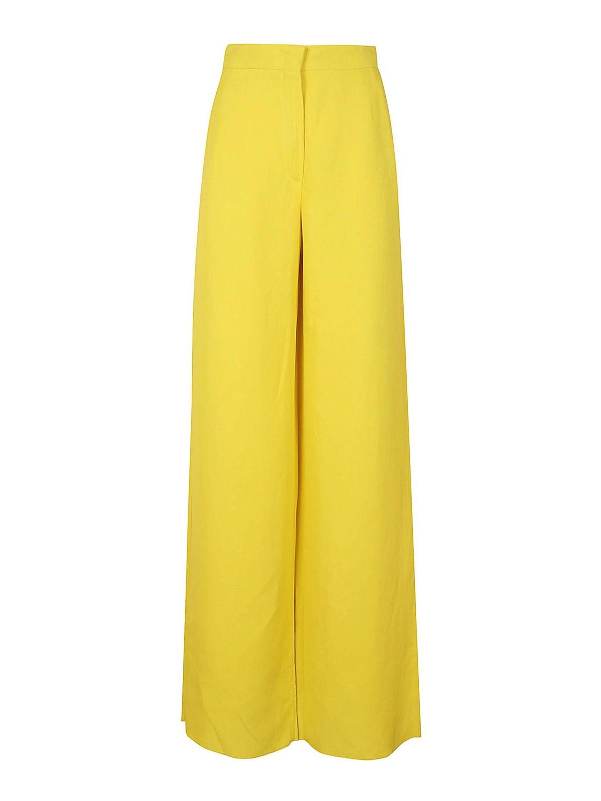 Shop Max Mara Mixed Trousers In Yellow