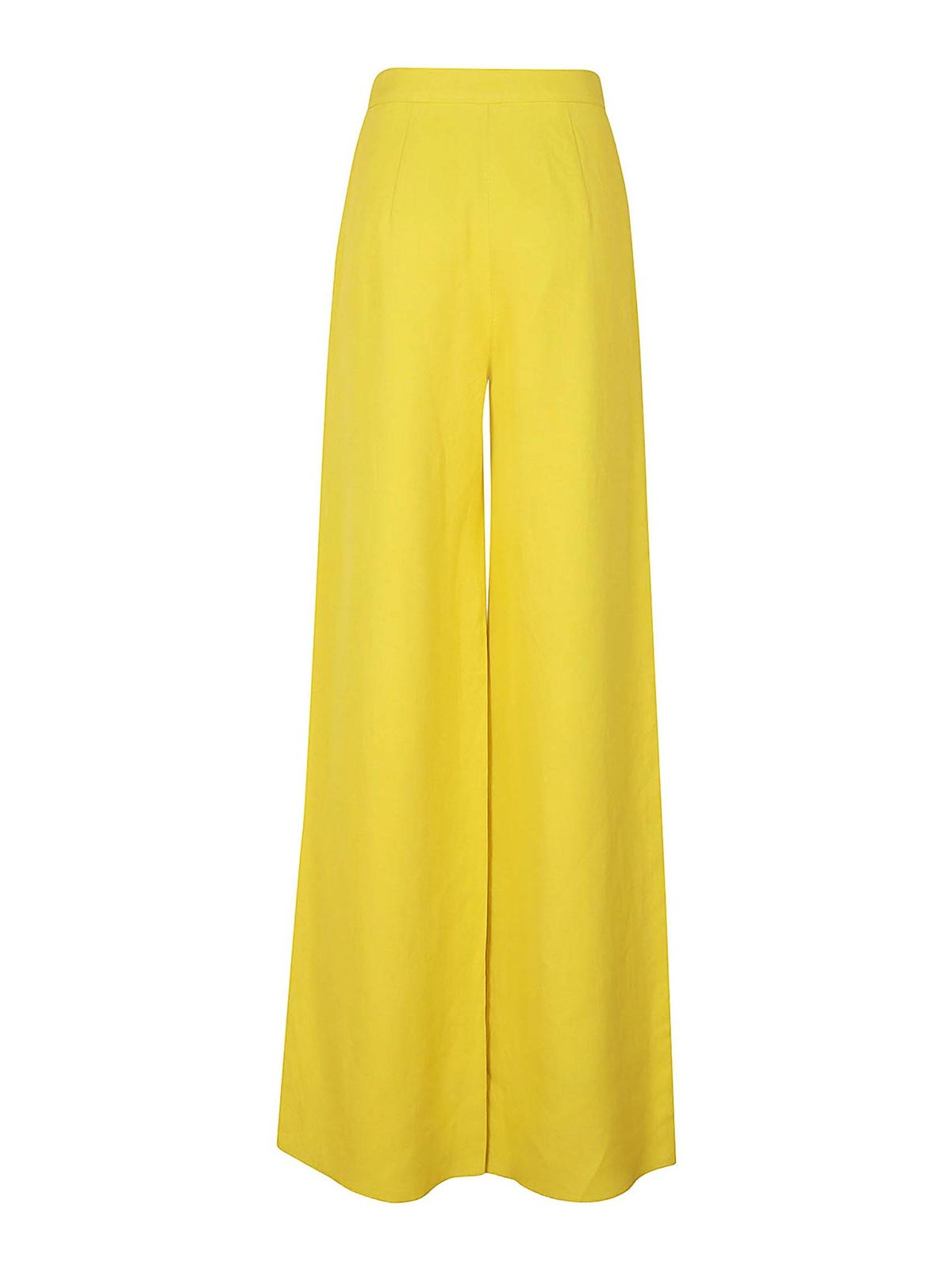 Shop Max Mara Mixed Trousers In Yellow