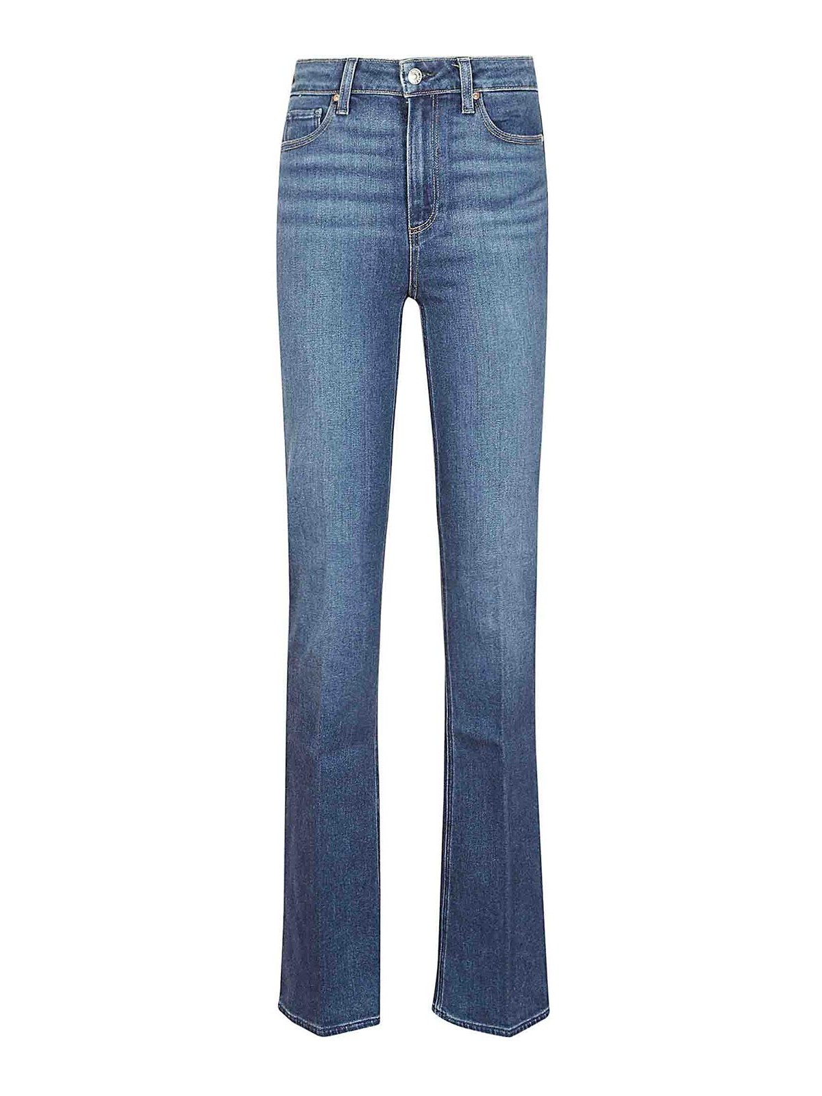 Paige Sasha Extended Coin Pockets Jeans In Blue