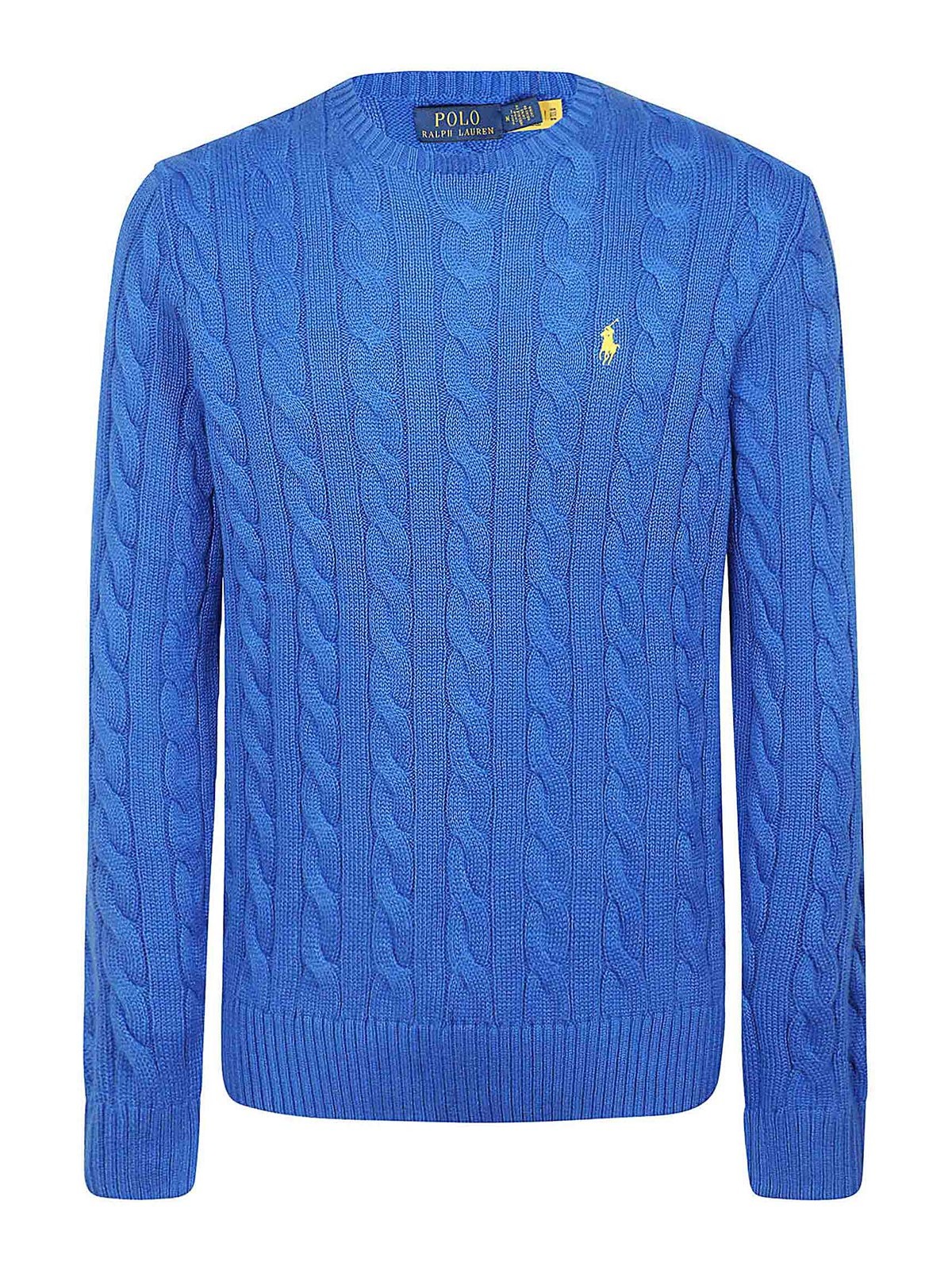 Polo Ralph Lauren Blue Cable-knit Cotton Jumper