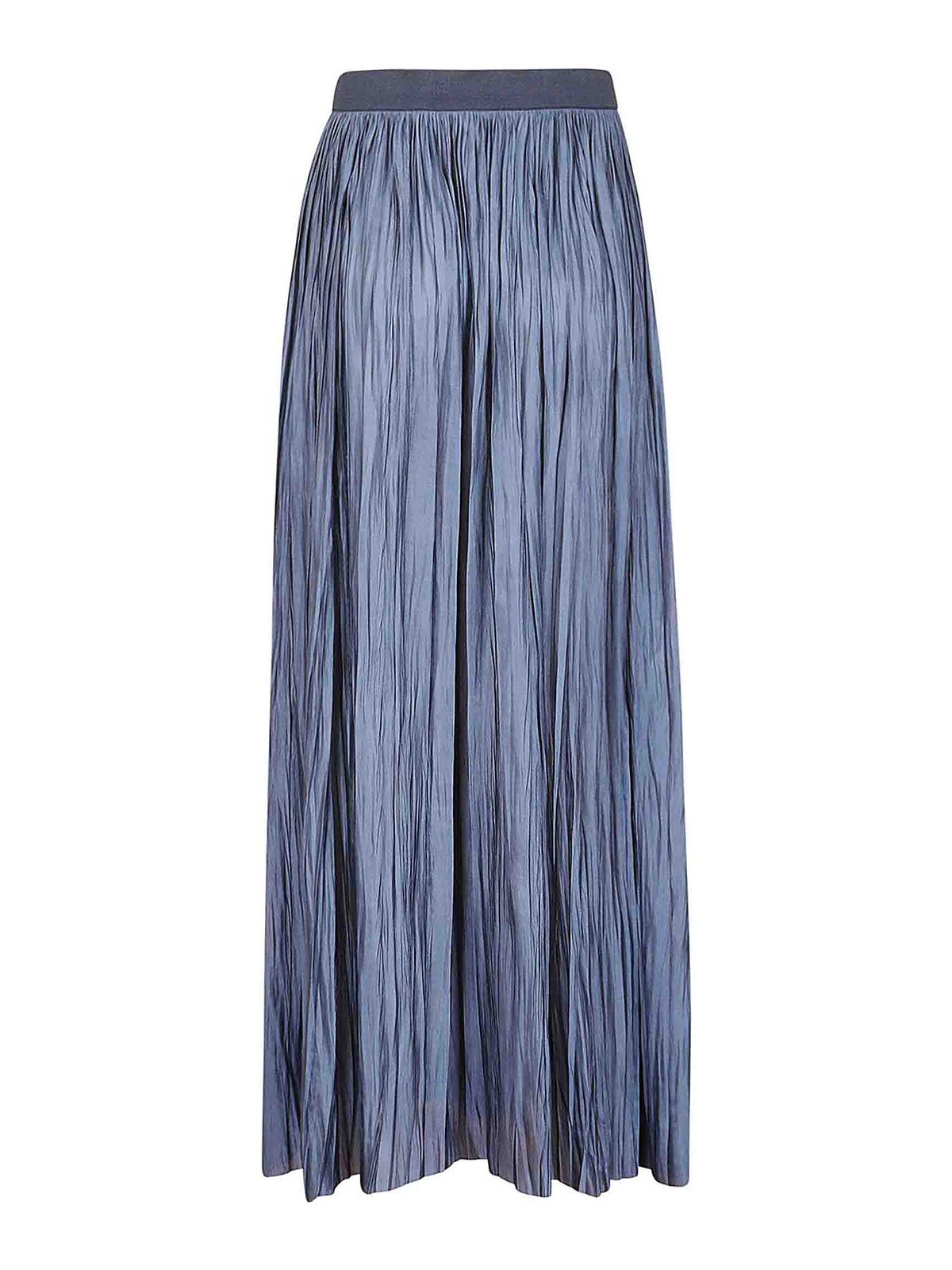 Shop Roberto Collina Pleated Skirt In Dark Blue