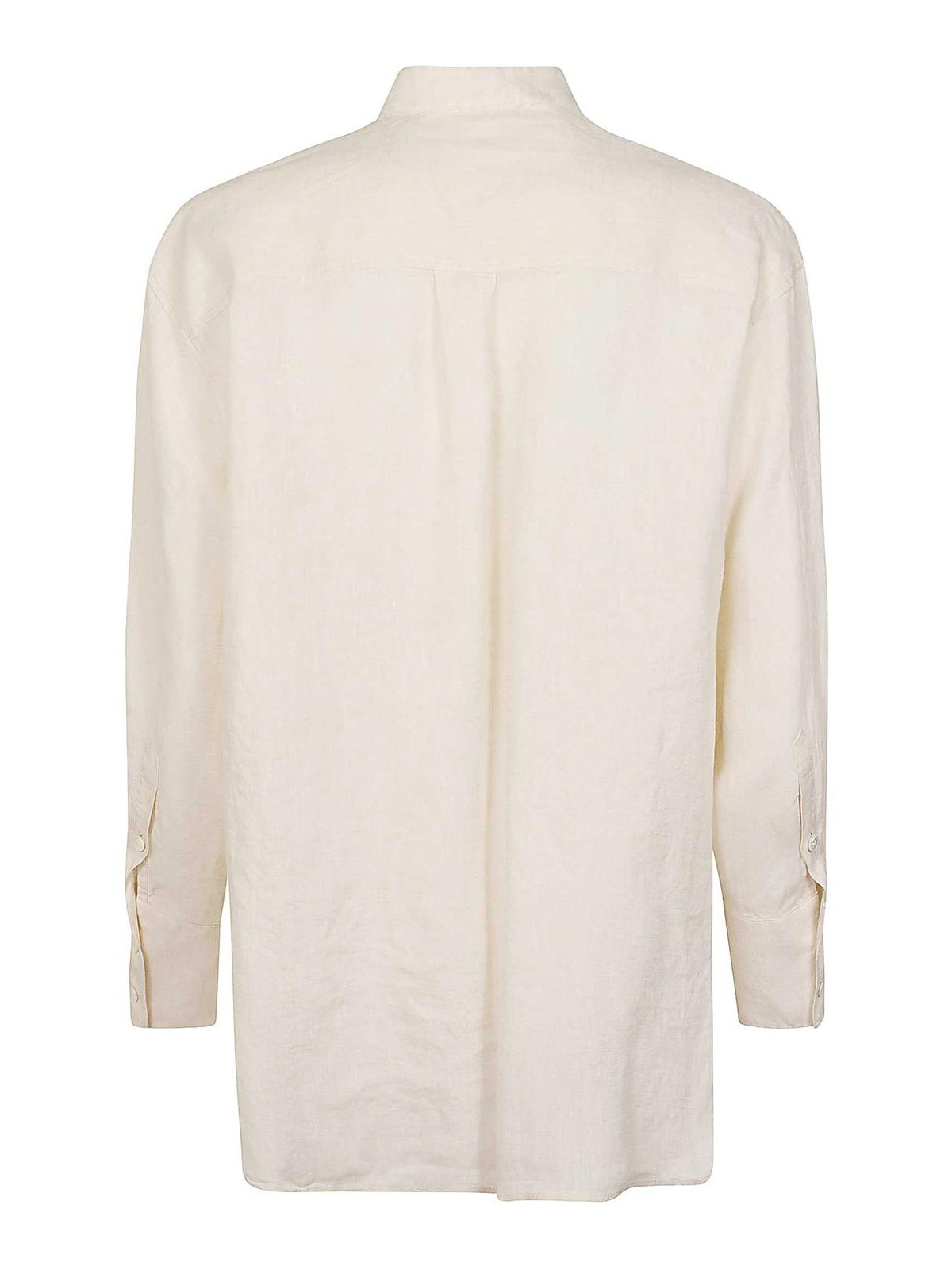 Shop Zanone Shirt In Cream