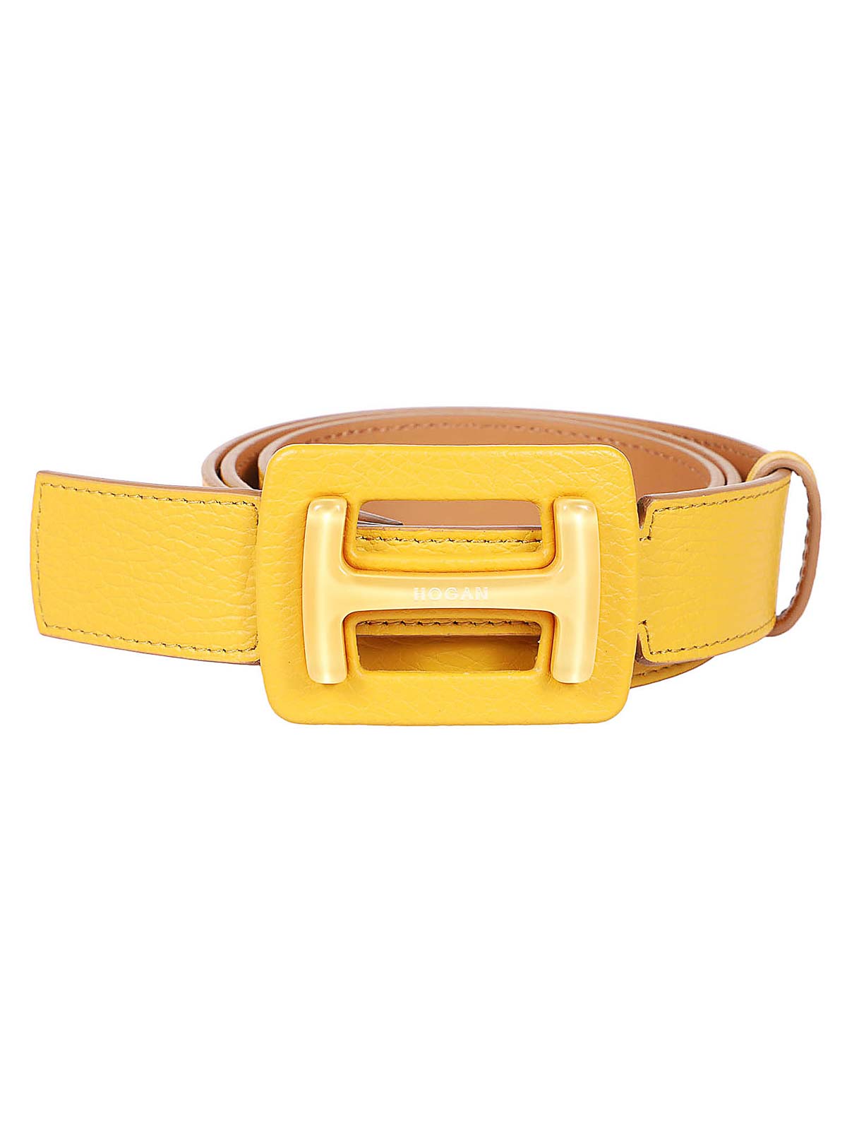Shop Hogan Belt In Yellow