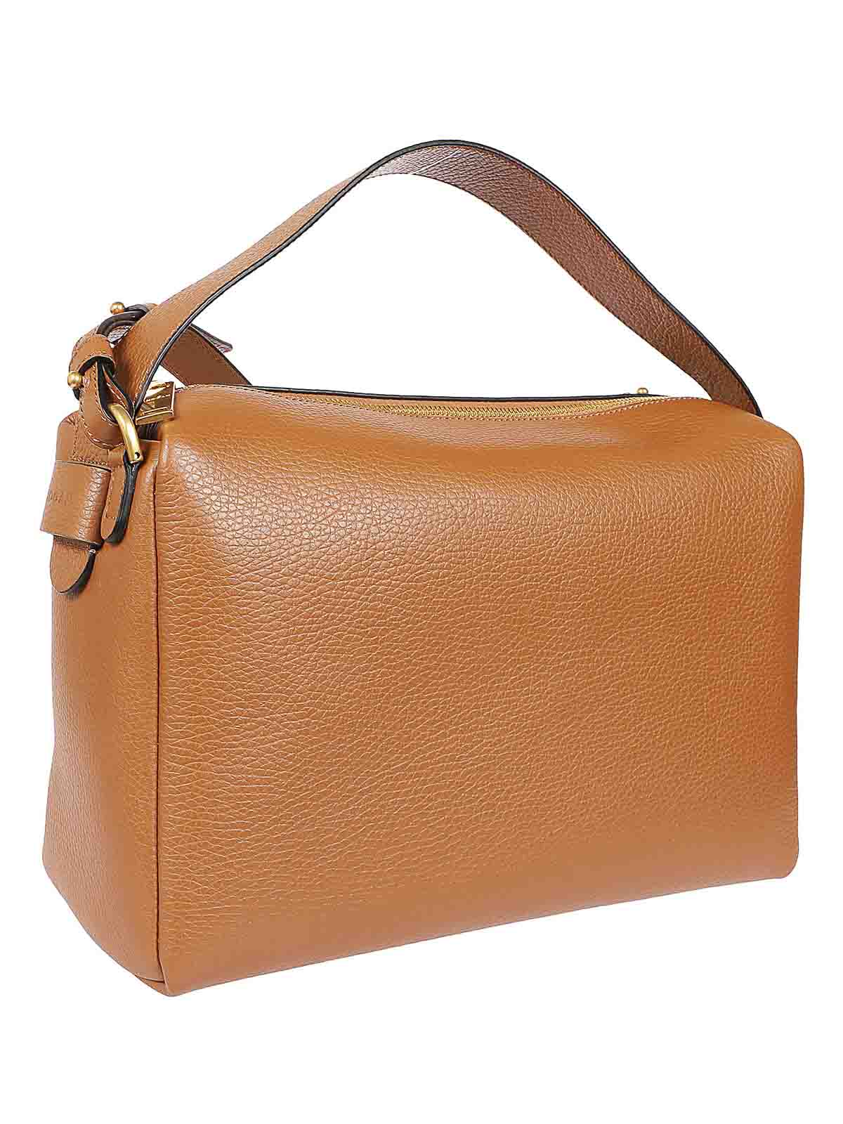 Shop Hogan Maxi Camera Bag In Brown