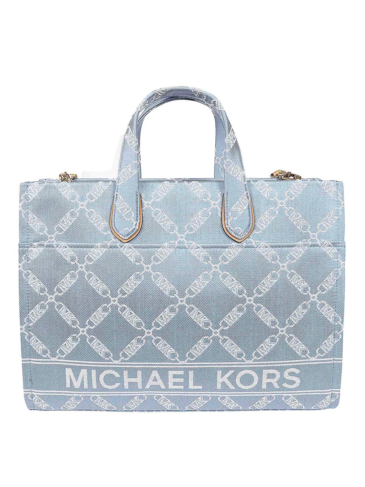 Shop Michael Kors Jacquard Bag In Multicolour