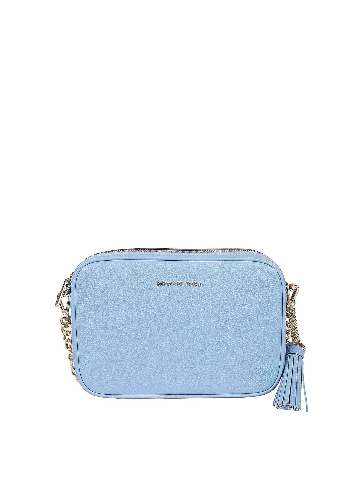 Shop Michael Kors Blue Leather Bag