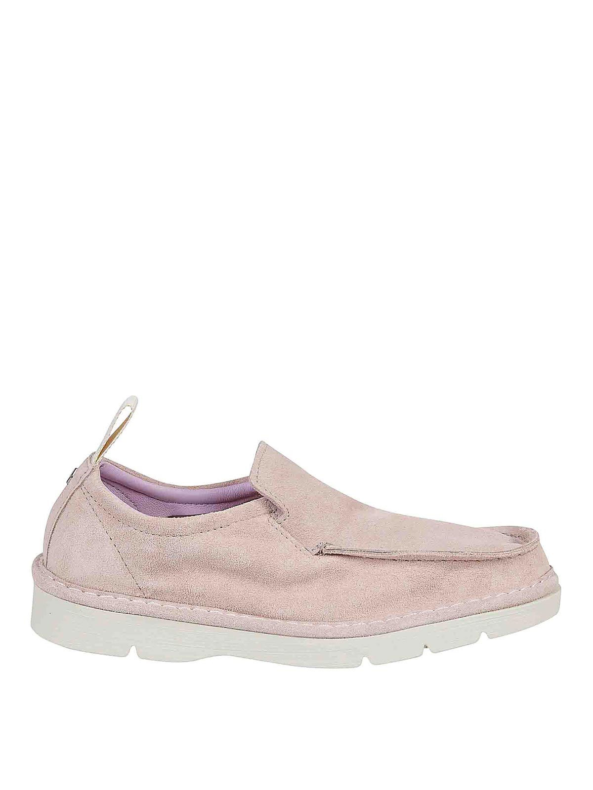 Shop Pànchic Suede Moccasin In Pink