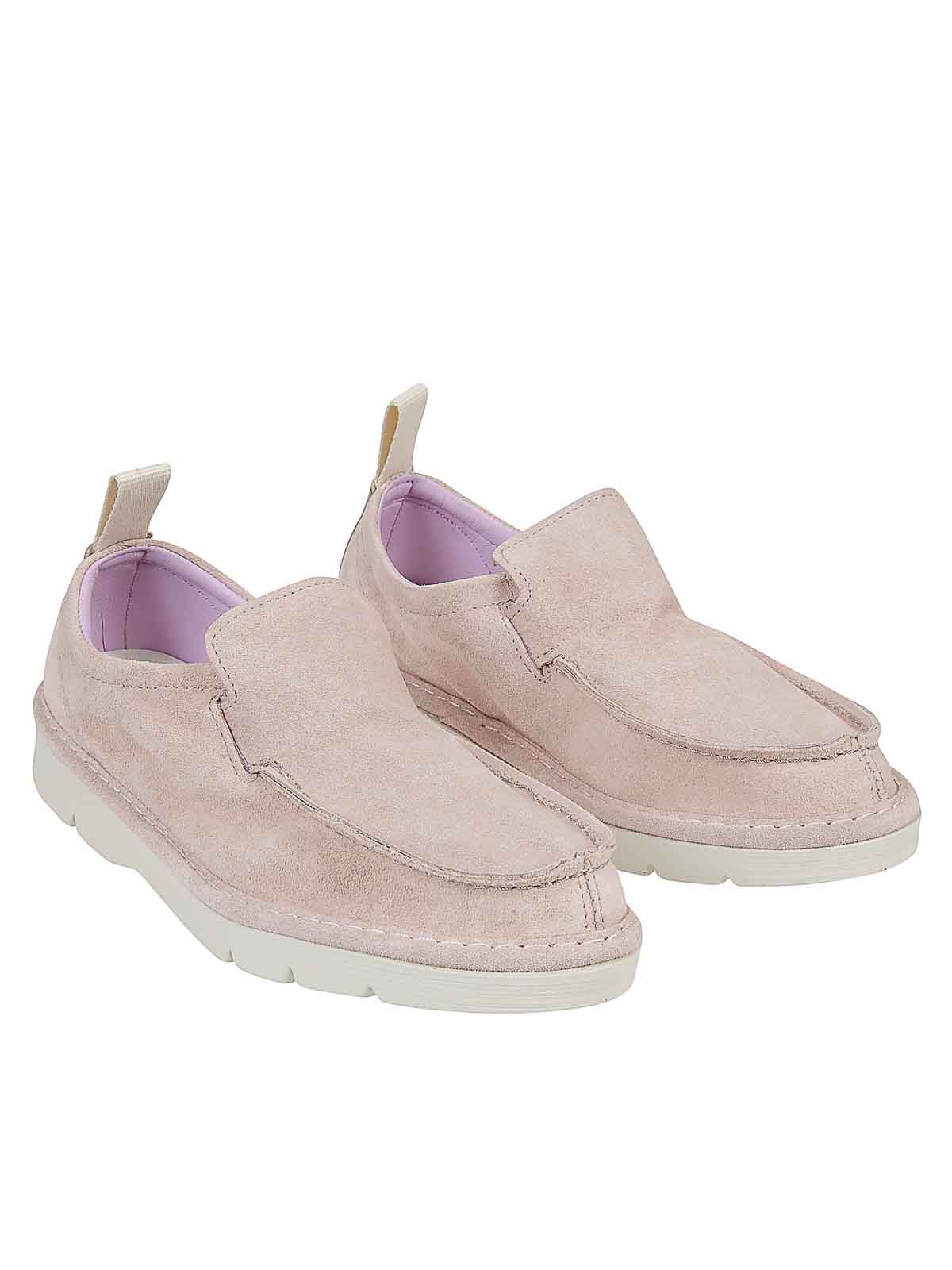 Shop Pànchic Suede Moccasin In Pink