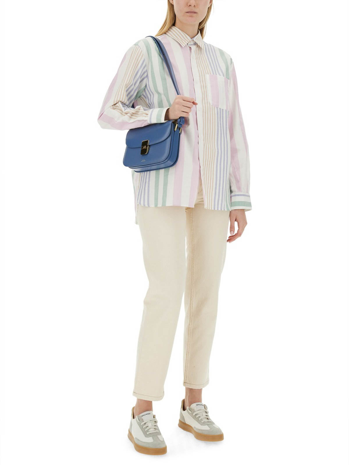 ショルダーバッグ・ポシェット A.P.C. Woman Crossbody bags Blue F61413PXBMW IAY Grace small bag - Smooth leather - A.P.C. Accessories