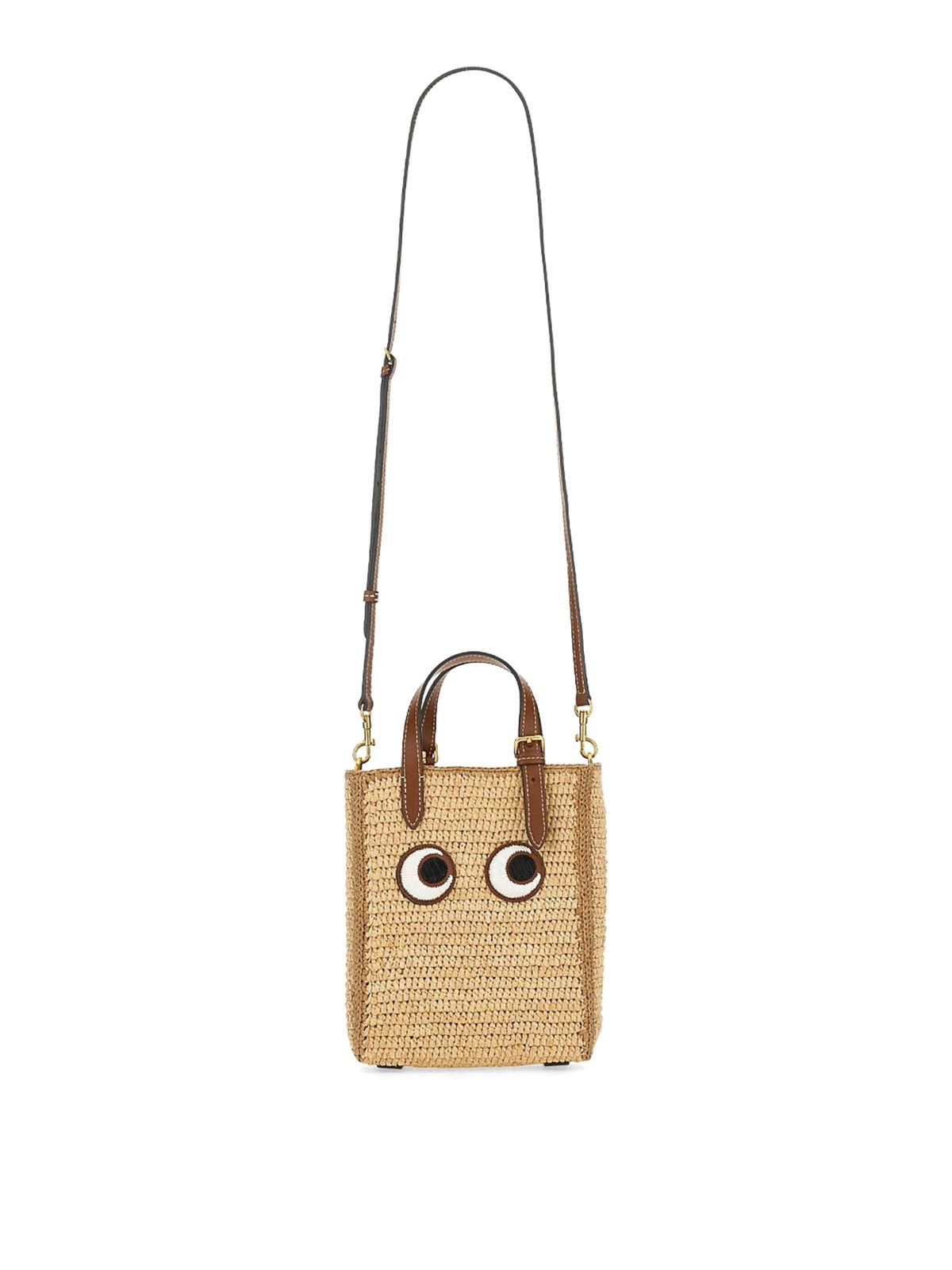 Shop Anya Hindmarch Eyes Tote Bag In Nude & Neutrals