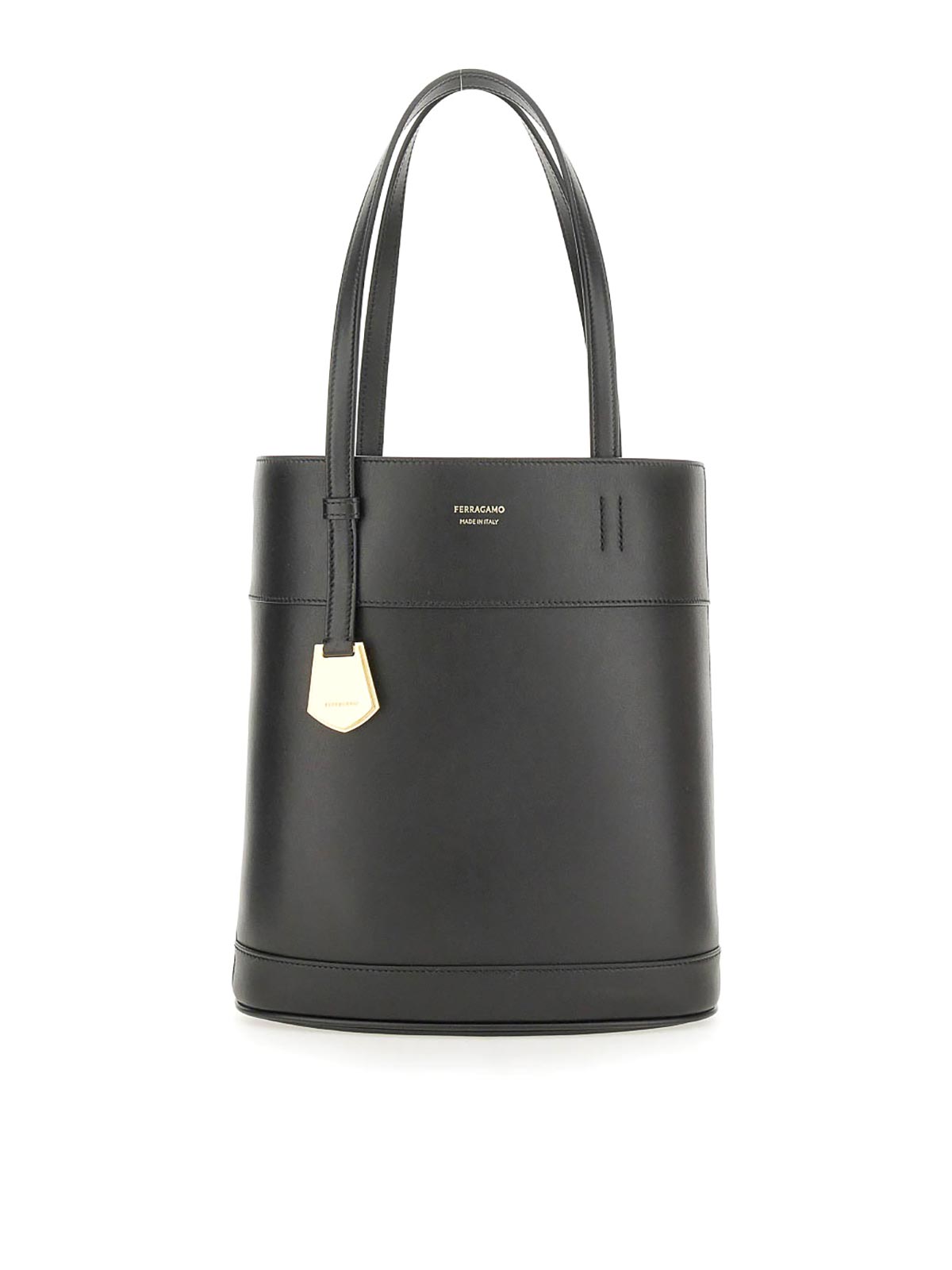Shop Ferragamo Charming Tote Bag  Small In Black