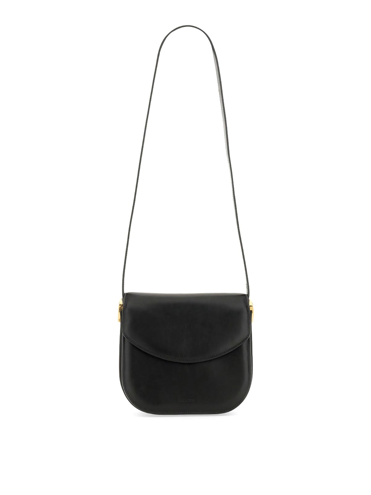 Shop Jil Sander Coin Shoulder Bag In Black