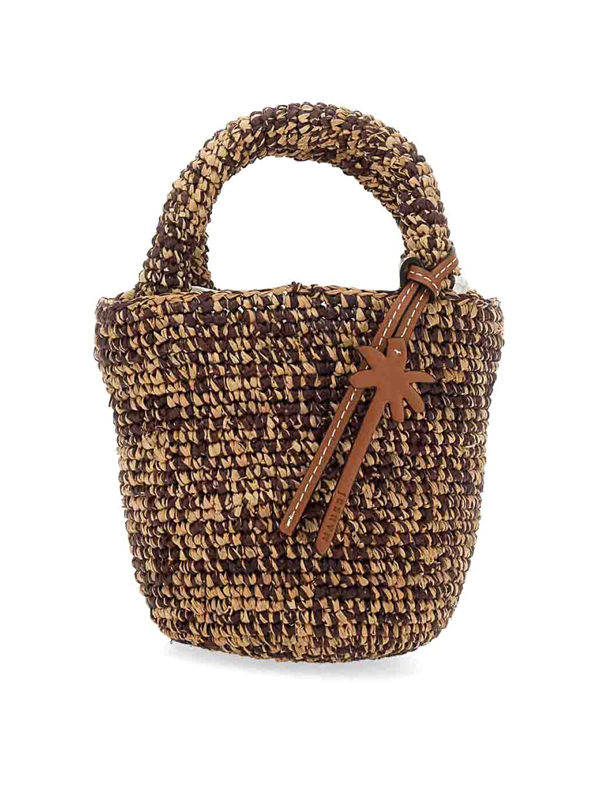 Shop Manebi Mini  Bag In Brown
