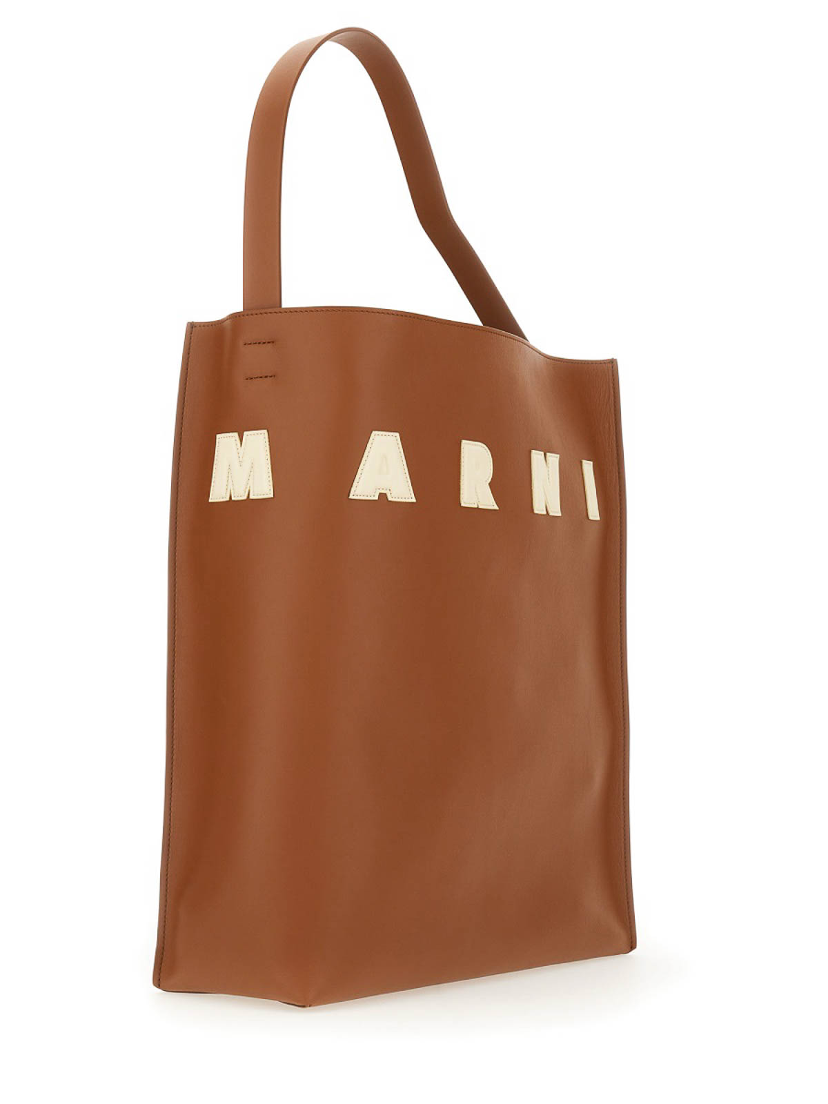 Shop Marni Hobo Bag Museum In Light Brown