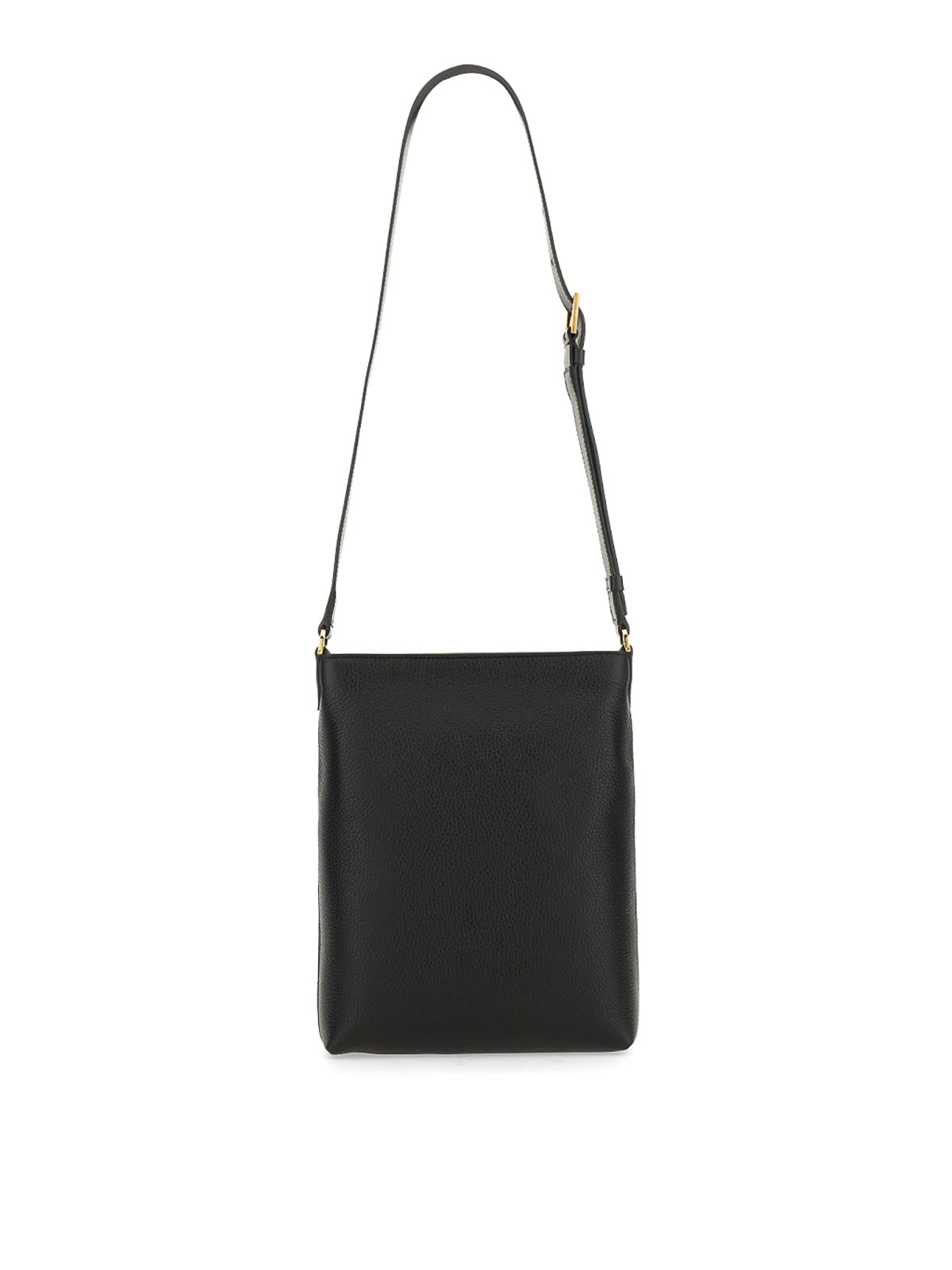 Shop Tom Ford Leather Shoulder Bag In Black