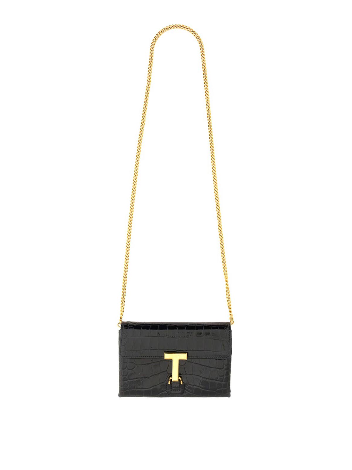 Shop Tom Ford Bag With Logo In Black