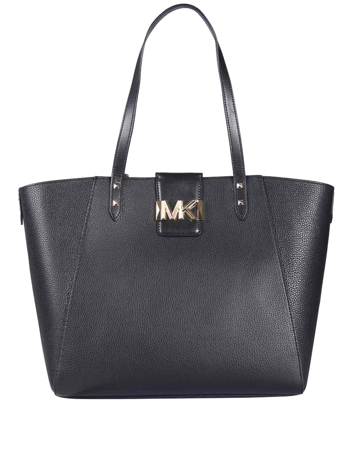 Shop Michael Michael Kors Karlie Large Tote Bag In Black