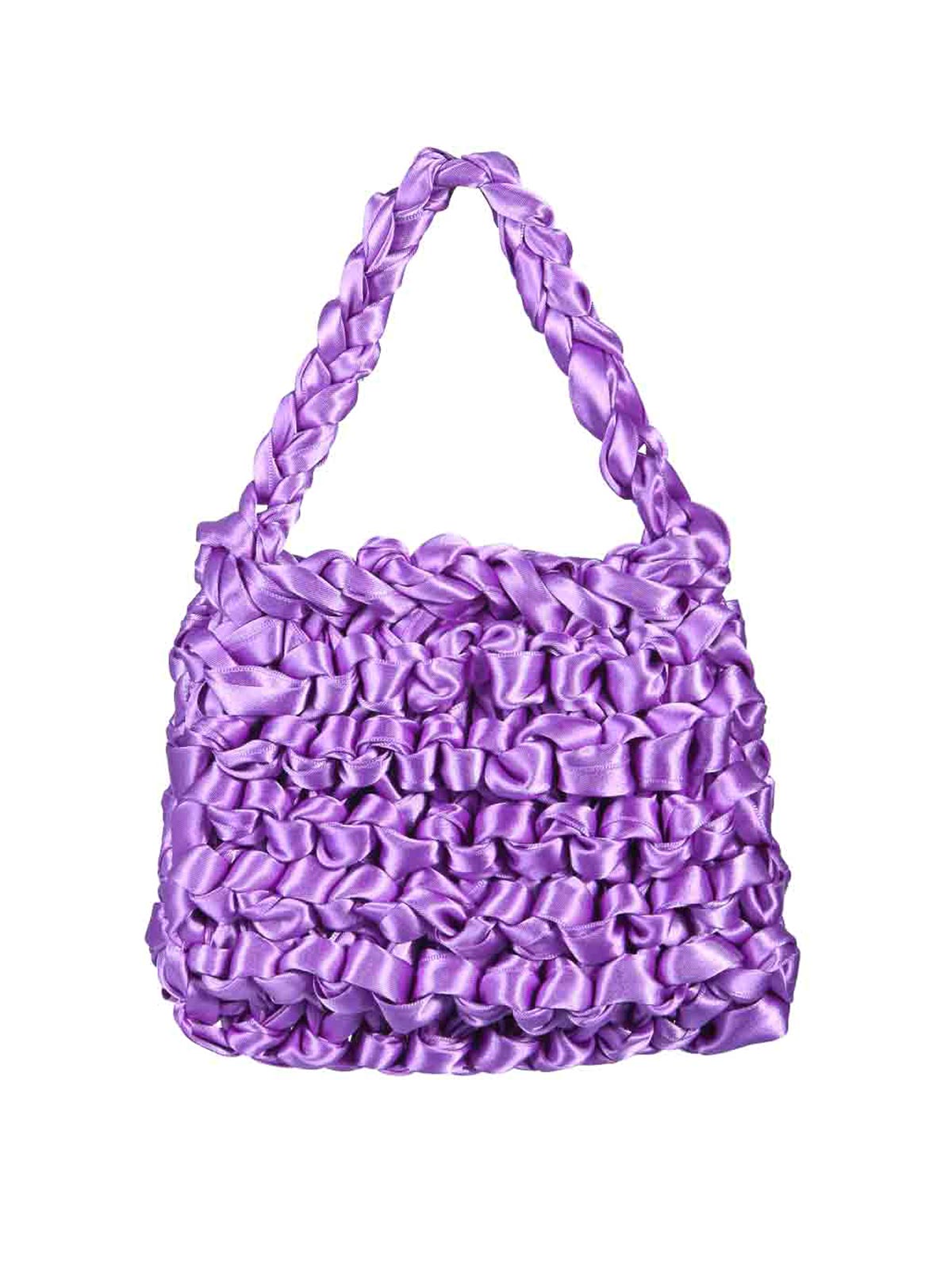 Shop Miista Mini Theodore Bag In Purple