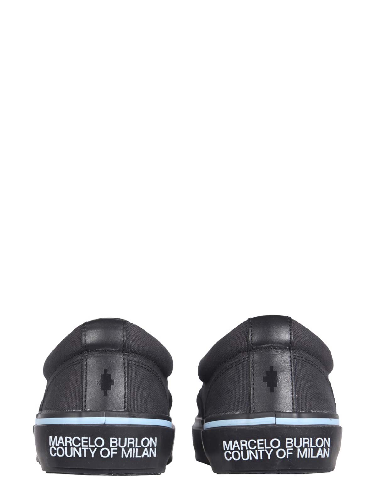 Shop Marcelo Burlon County Of Milan Vulcanized Sneakers In Black