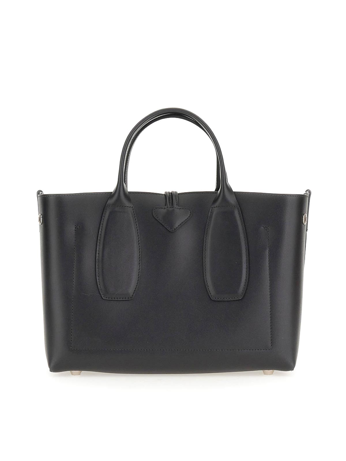 Shop Longchamp Medium Roseau Bag In Black