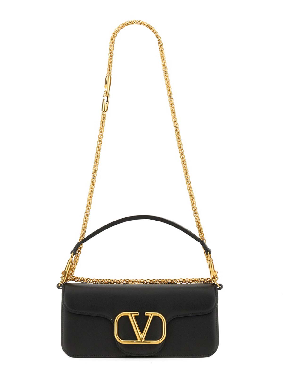 Shop Valentino Loco Shoulder Bag In Black