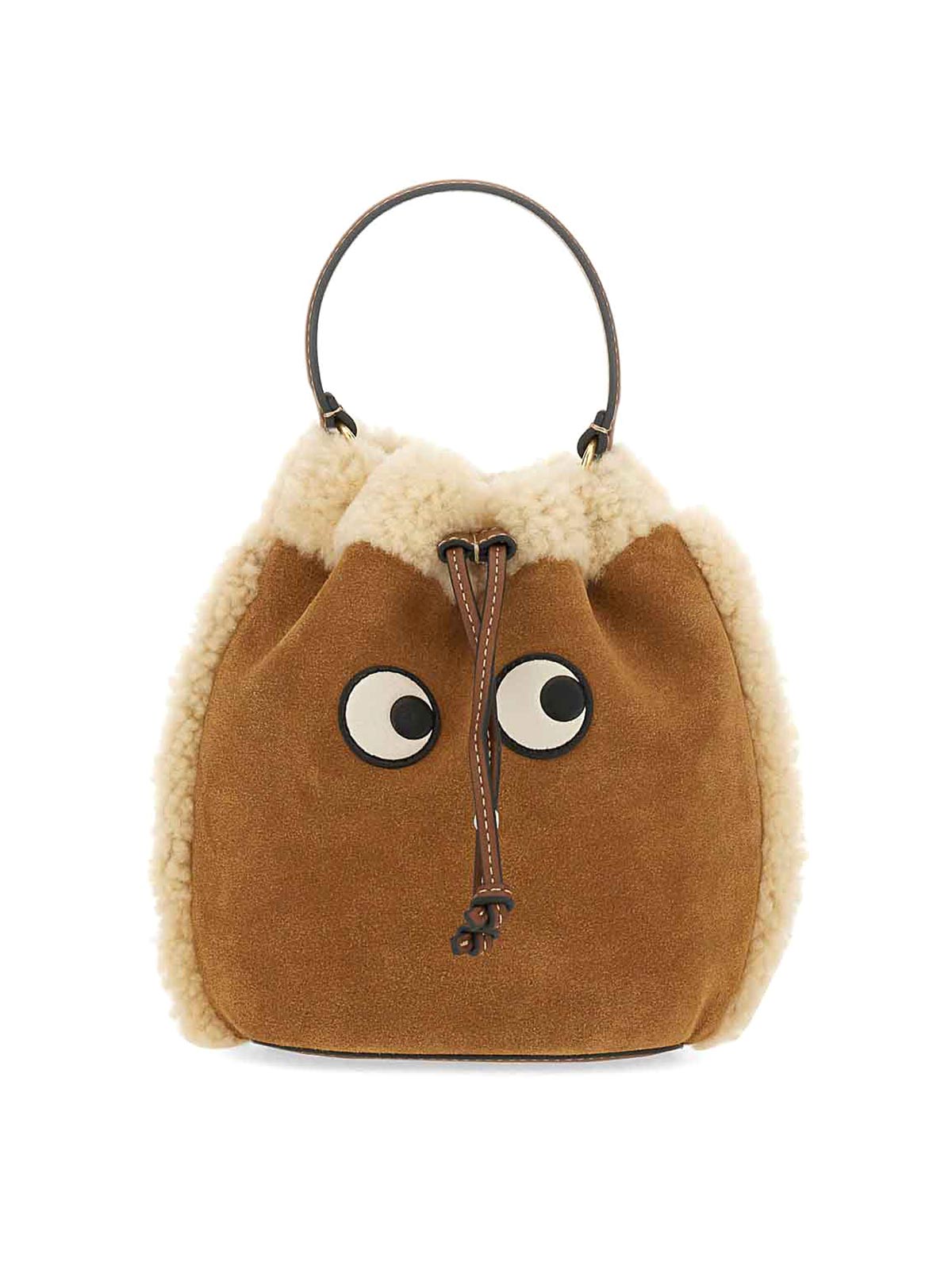 Bucket bags Anya Hindmarch - Shearling Bucket Bag - 182447NATURAL