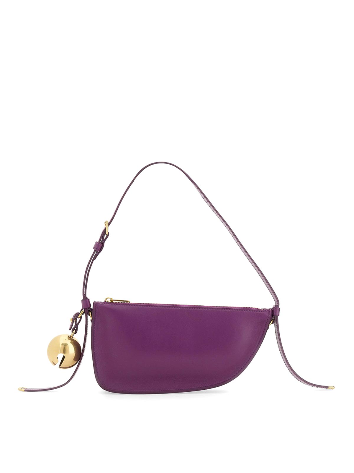 Shop Burberry Shoulder Bag Shield In Purple