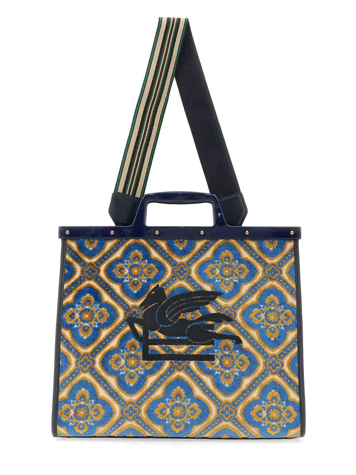 Shop Etro Love Trotter Medium Bag In Multicolour