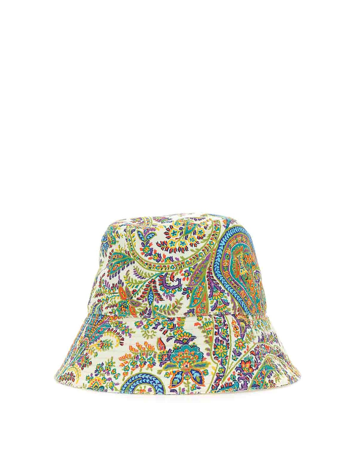 Shop Etro Paisley Bucket Hat In Multicolour