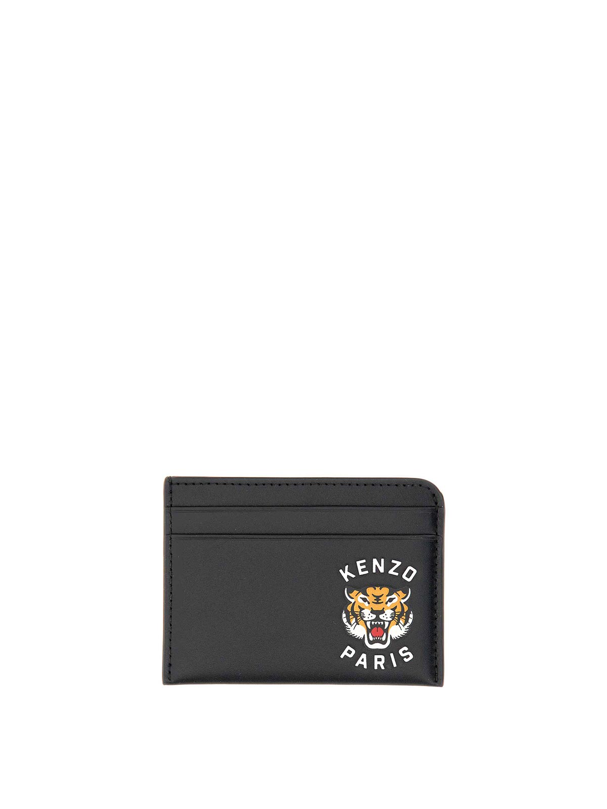 Kenzo Card Holder With Logo In Brown