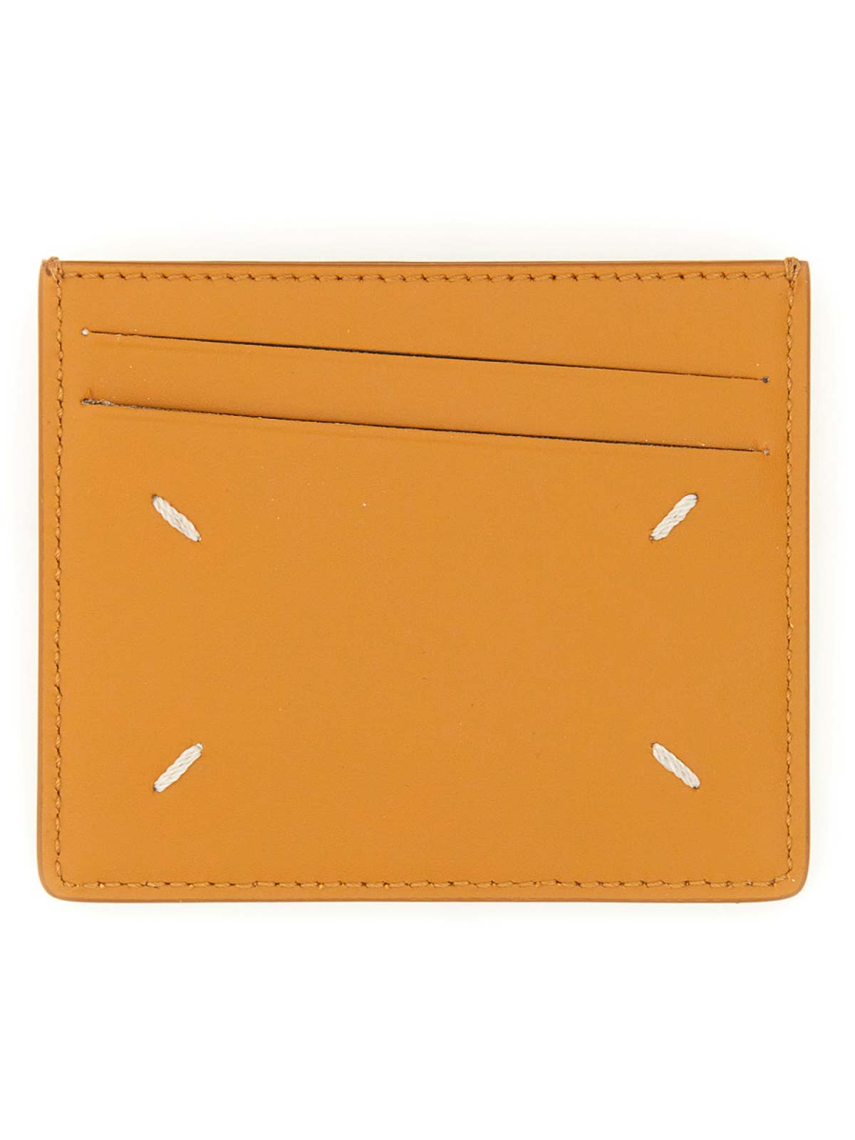 Shop Maison Margiela Leather Card Holder In Light Brown