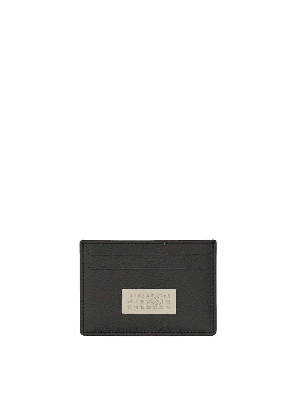 Shop Mm6 Maison Margiela Numeric Card Holder In Black