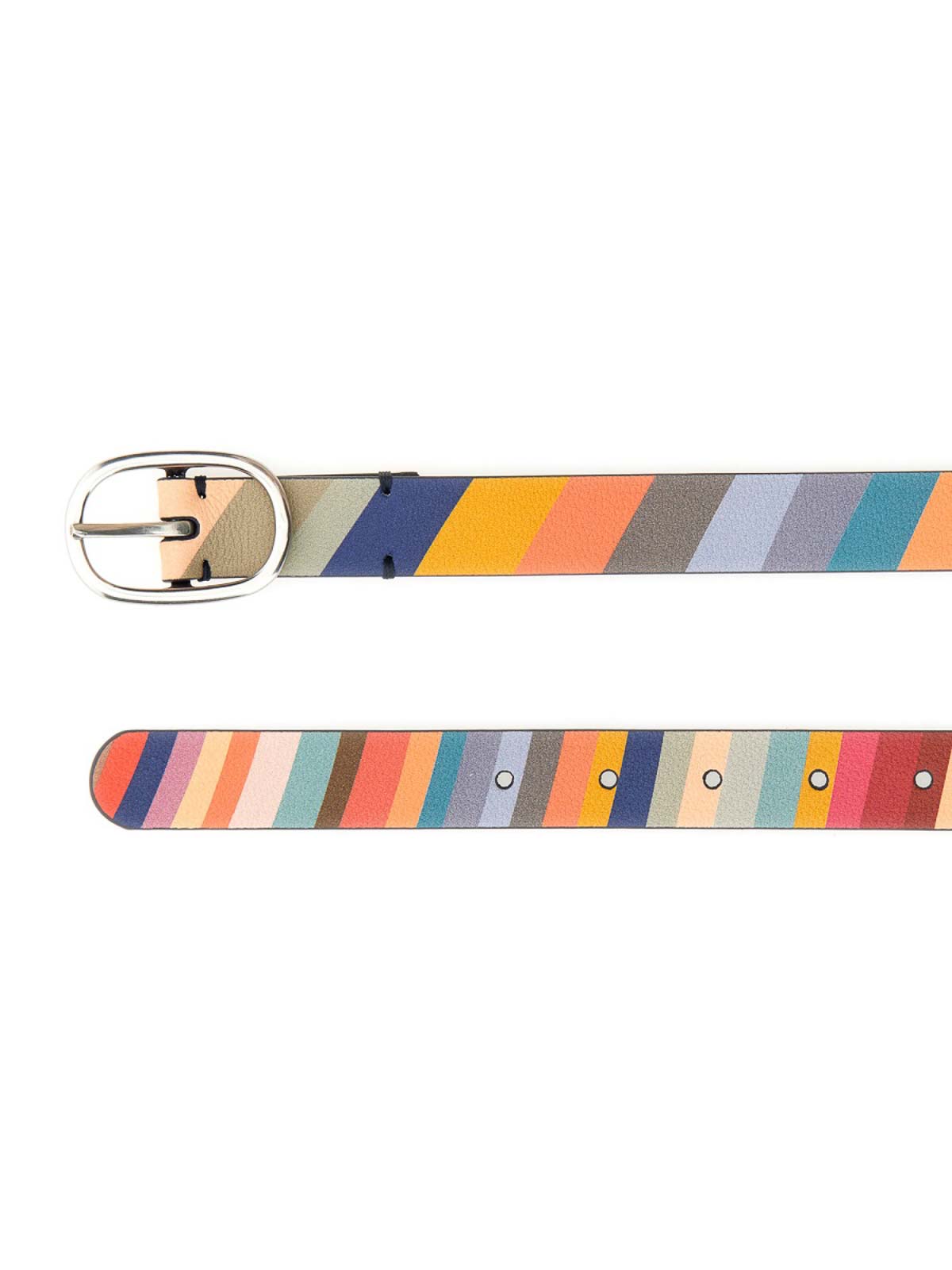 Shop Paul Smith Leather Belt In Multicolour
