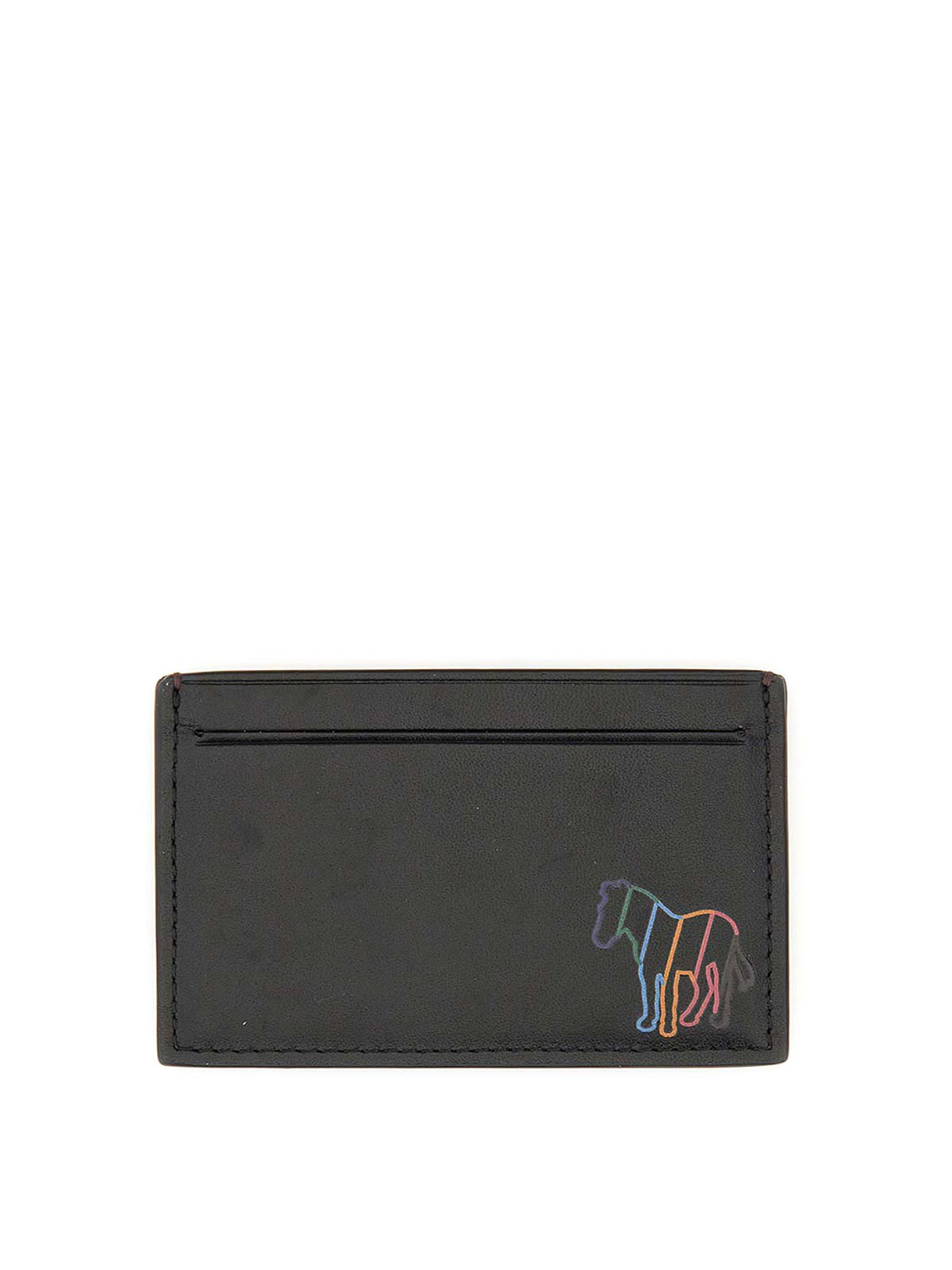 Shop Ps By Paul Smith Board Stripe Zebra Card Holder In Black