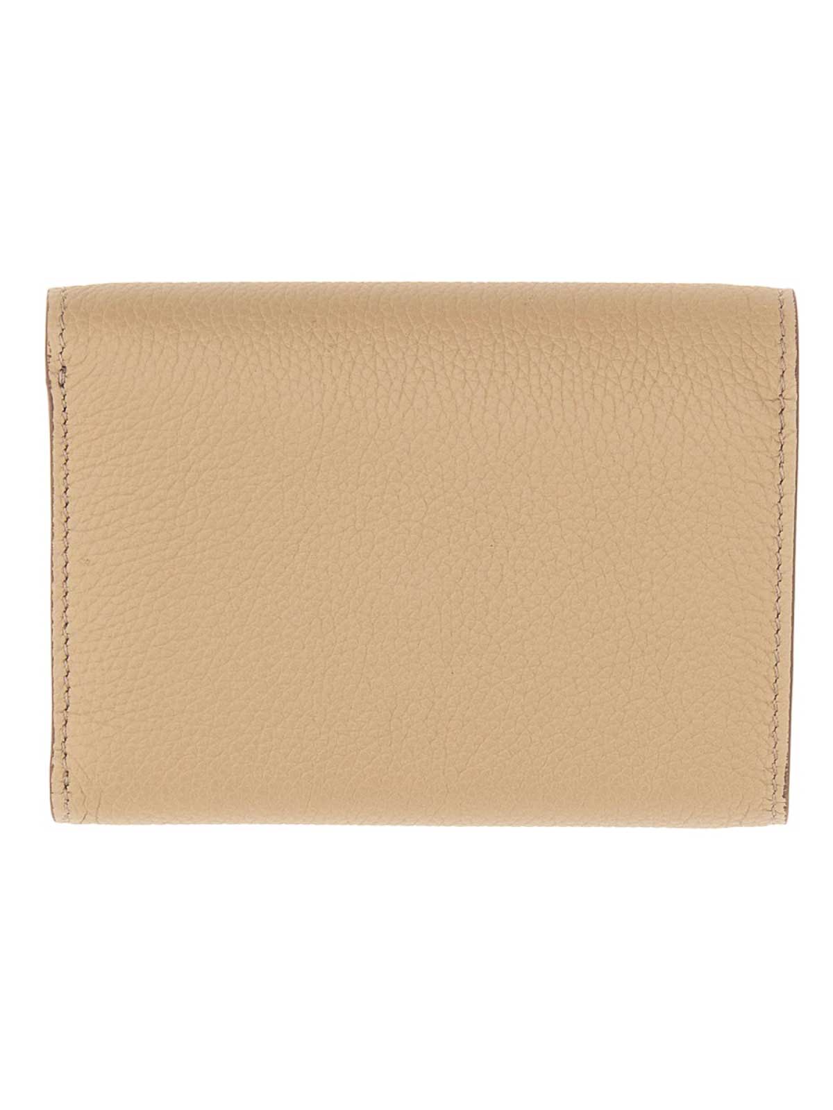 Shop Tom Ford Wallet With Logo In Beige