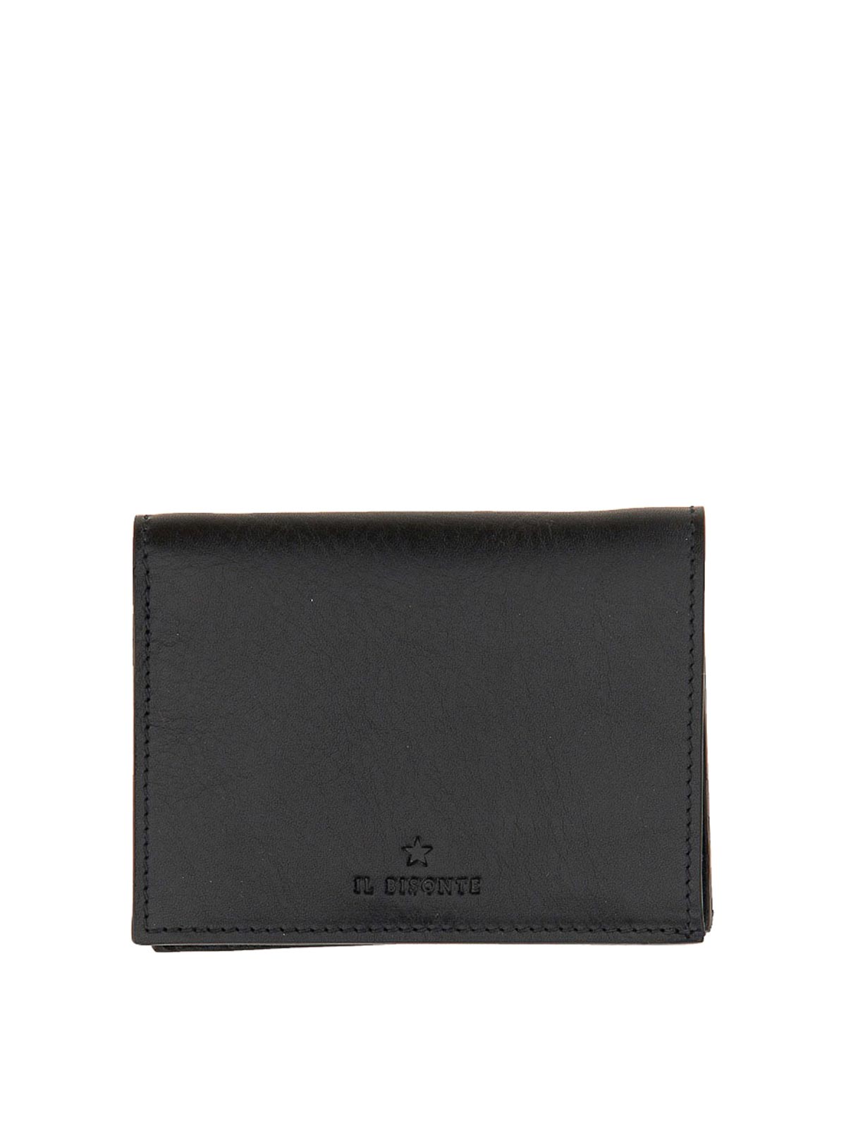 Shop Il Bisonte Small Leather Wallet In Black
