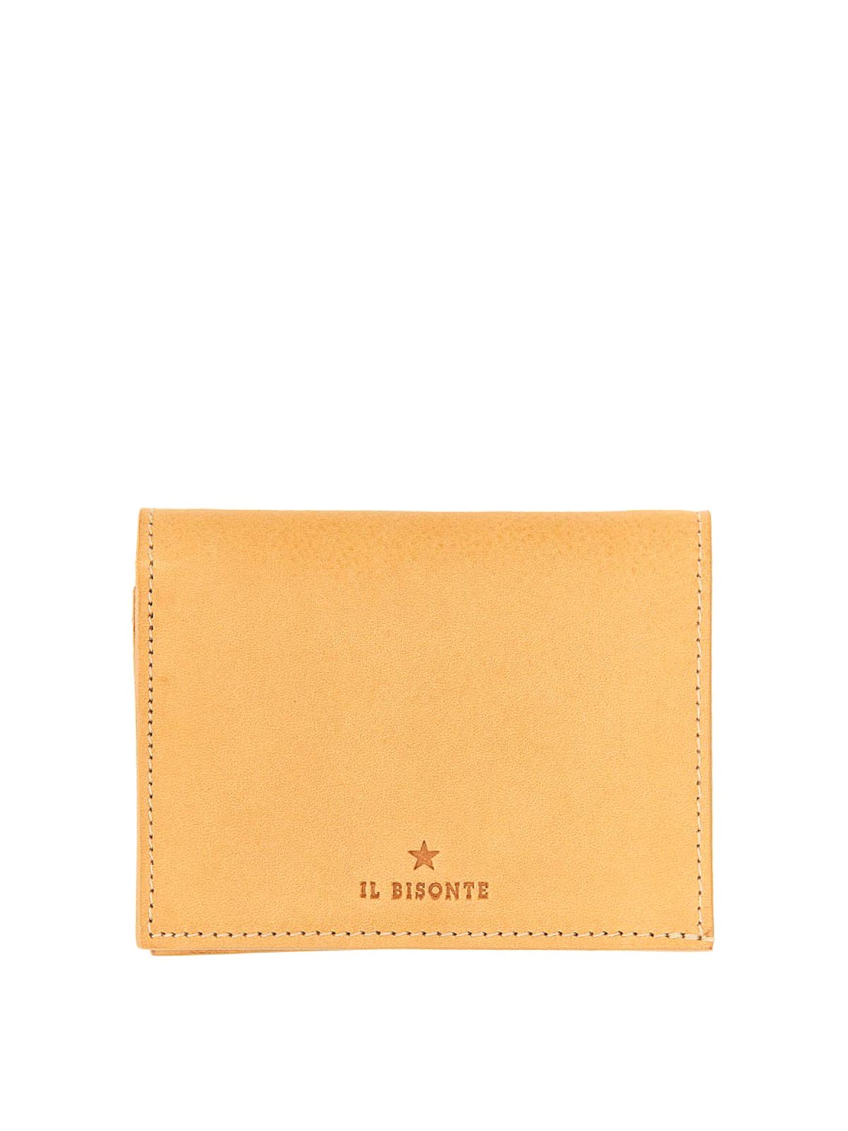 Shop Il Bisonte Small Leather Wallet In Light Brown