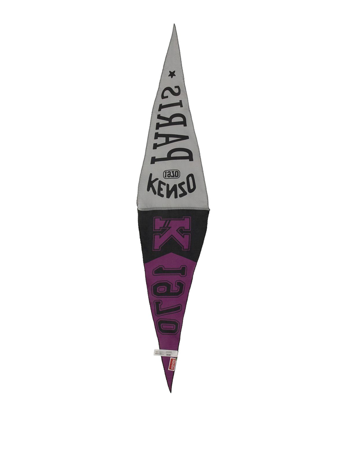 Shop Kenzo Silk Scarf In Purple