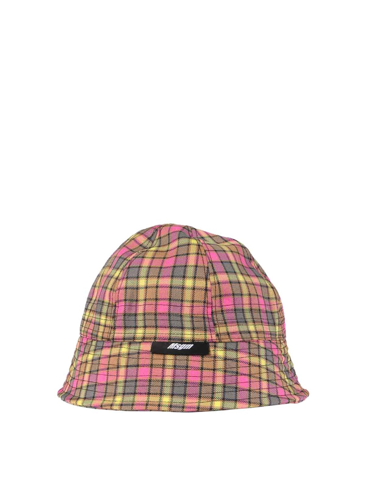 Shop Msgm Cloche Hat In Multicolour