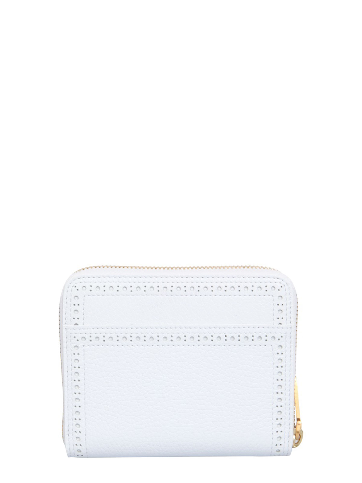 Shop Thom Browne Wallet With Zip In White