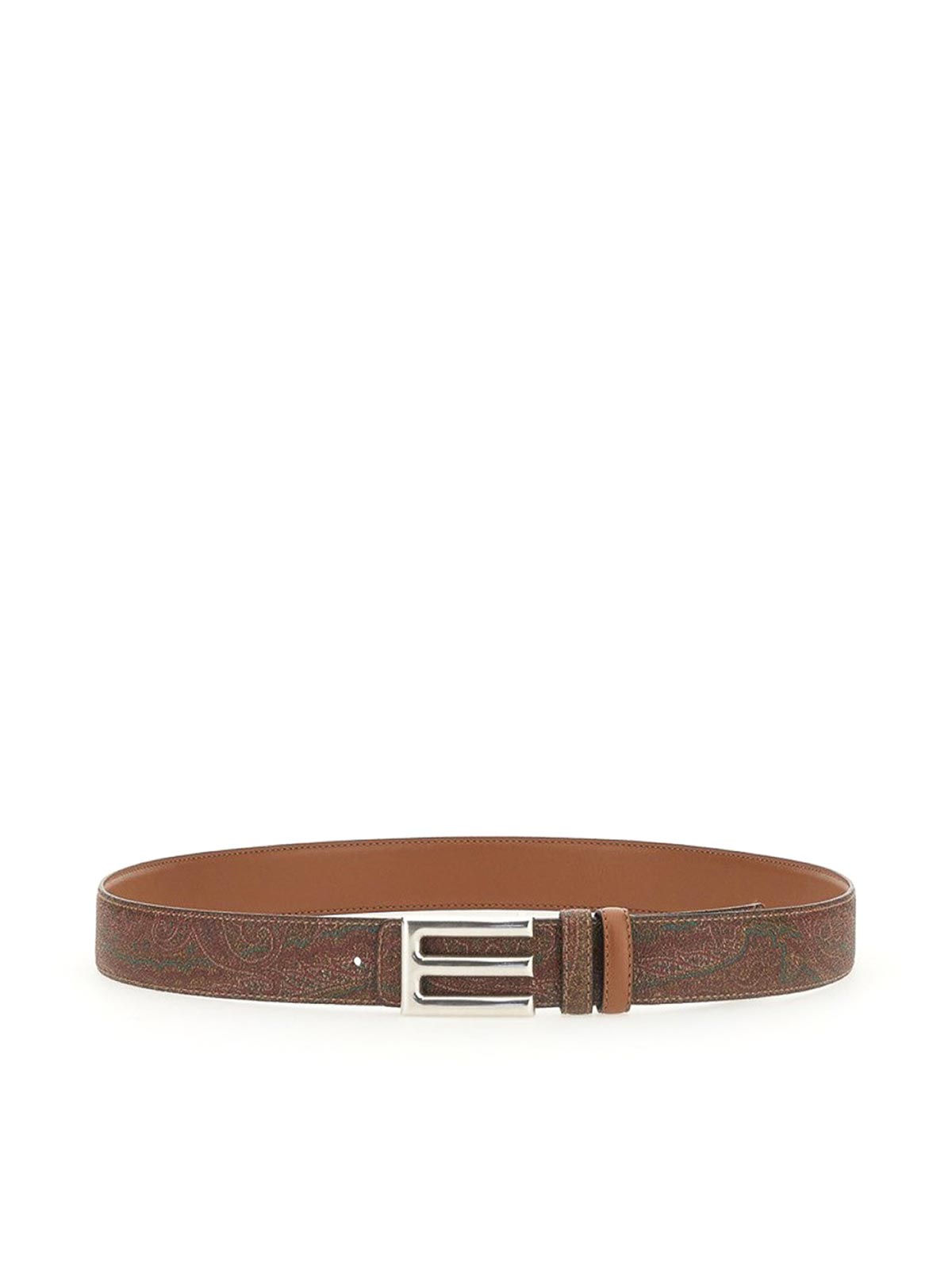 Shop Etro Reversible Belt In Brown