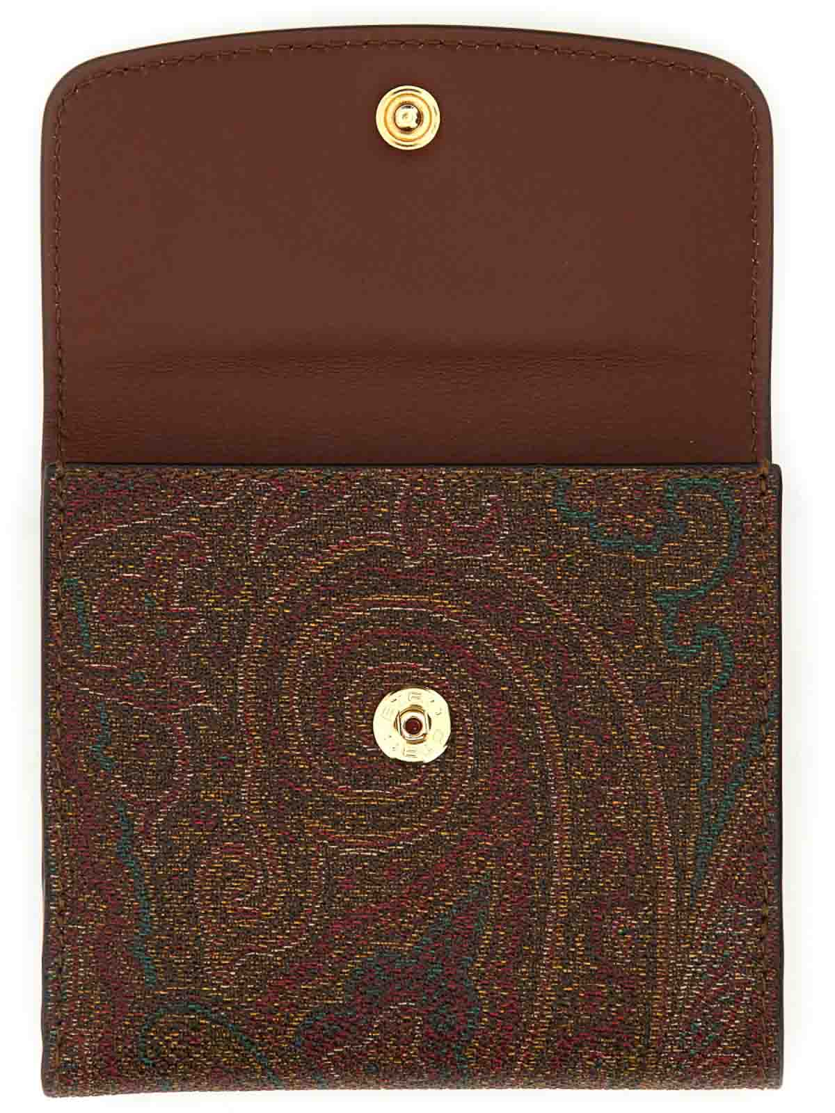 Shop Etro Paisley Print Wallet In Multicolour