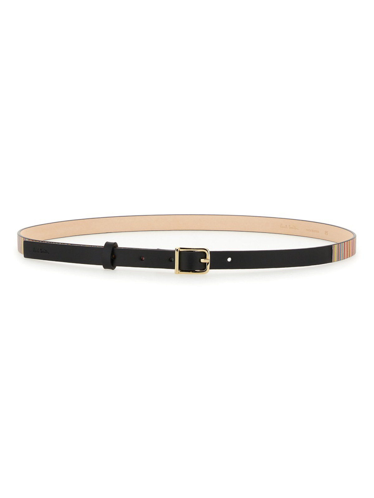 Shop Paul Smith Belt With Logo In Multicolour