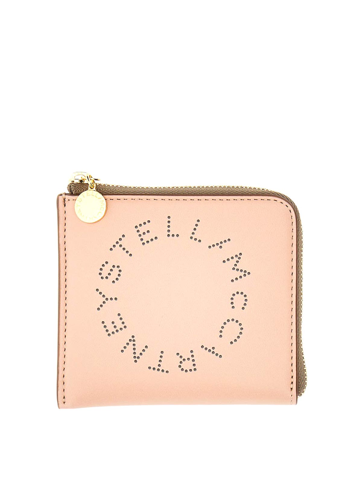Shop Stella Mccartney Zipped Wallet In Light Pink