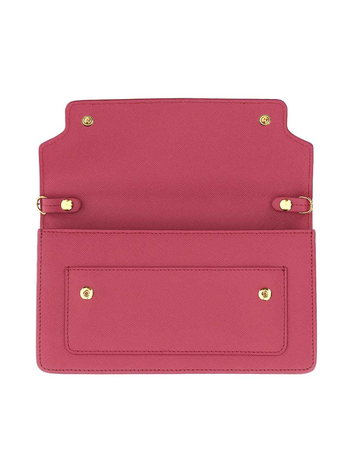 Shop Marni Wallet With Shoulder Strap In Multicolour