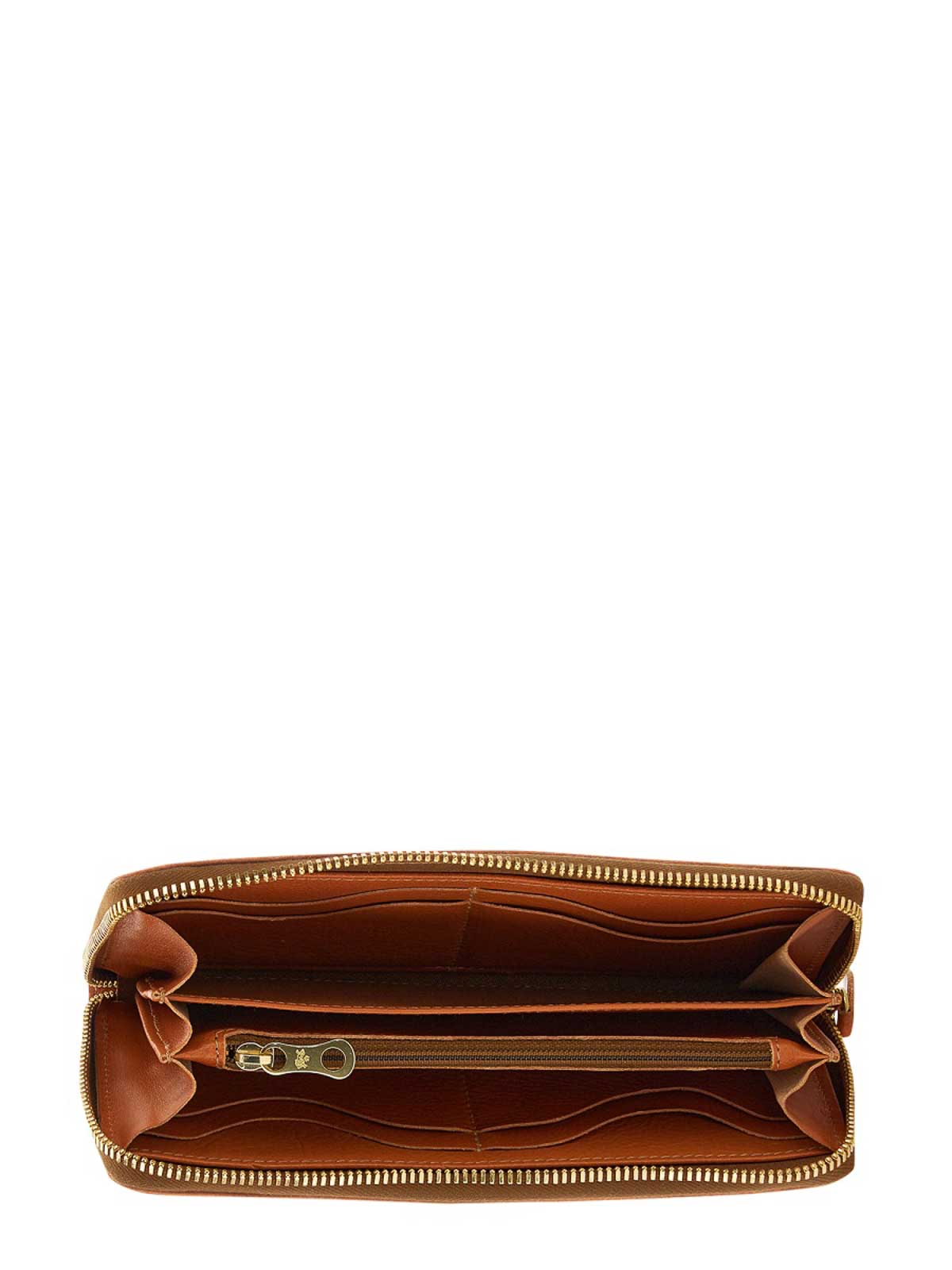 Il Bisonte Zipped Wallet - Light Brown - Women|SZW046PV0005CA106