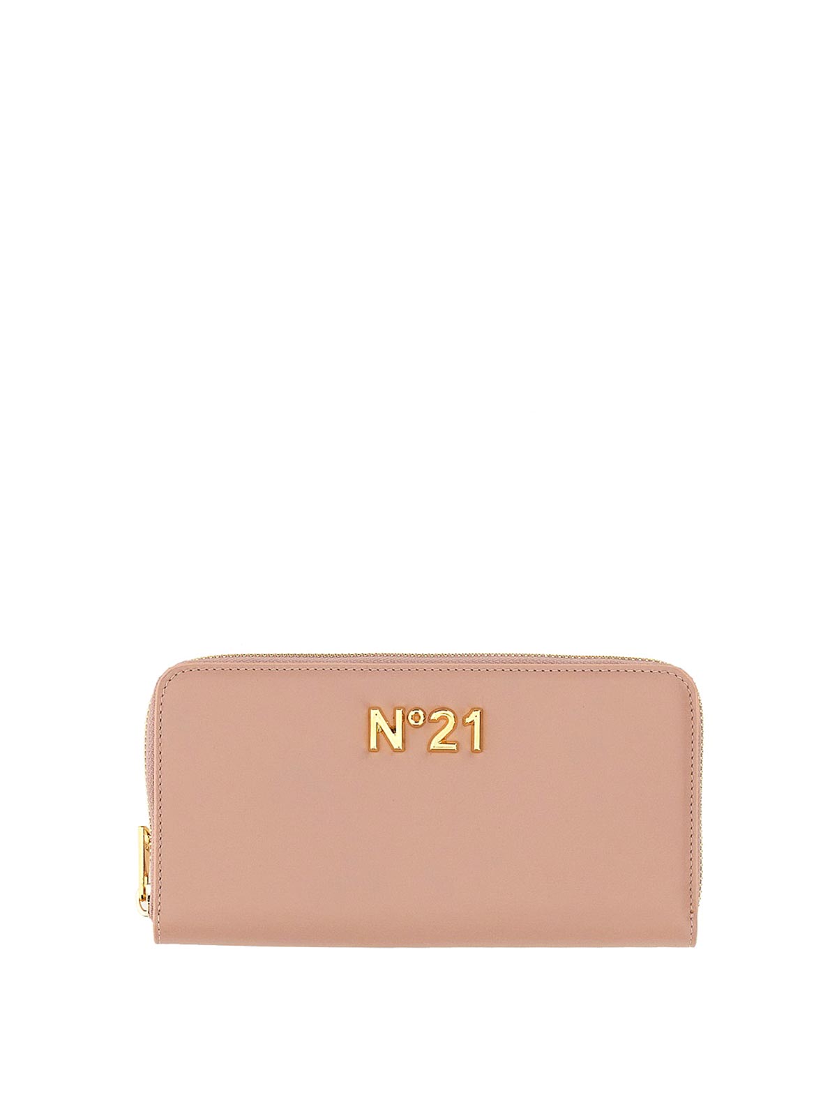 Shop N°21 Leather Wallet In Light Pink