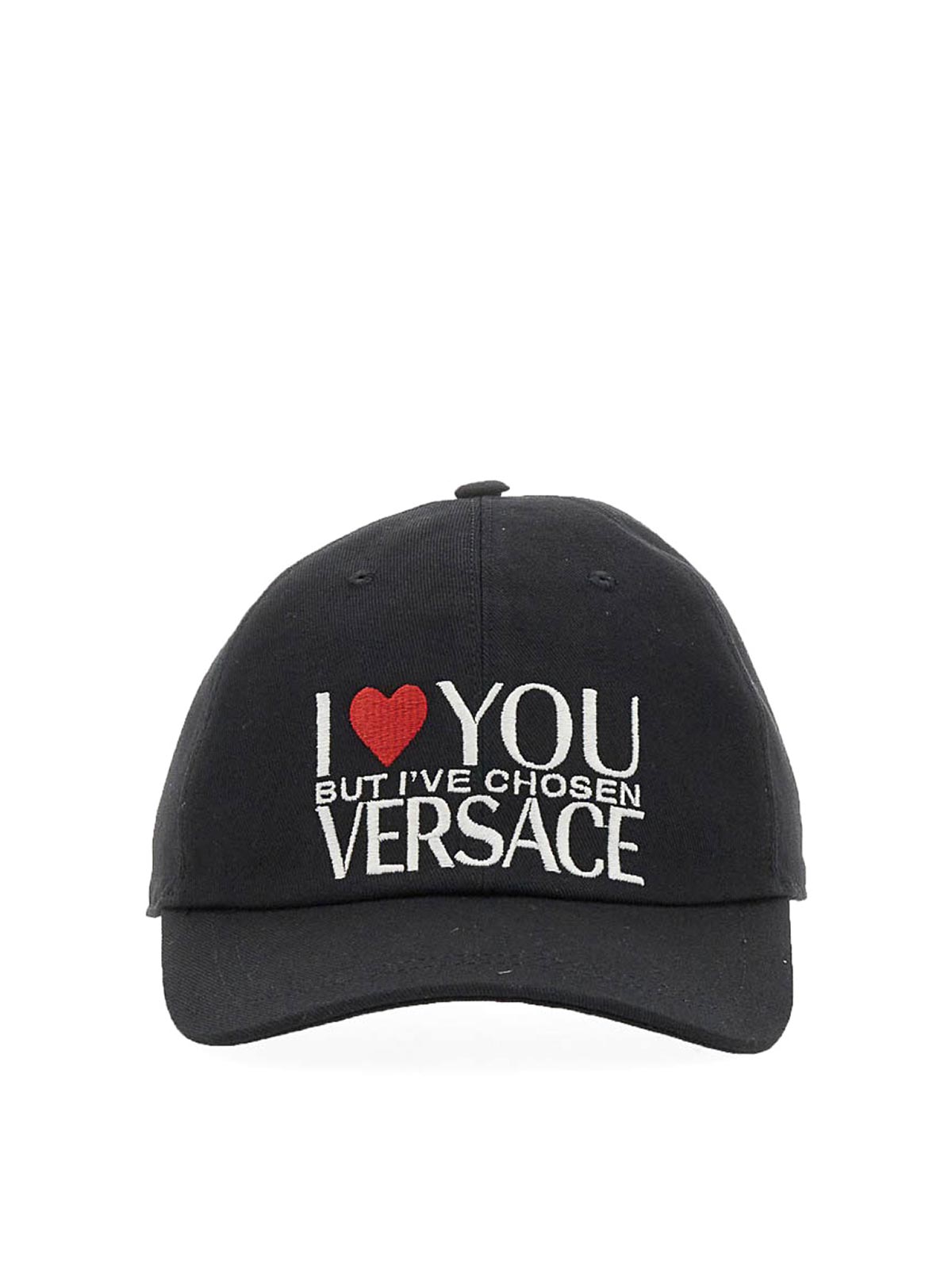 Shop Versace Baseball Hat With Logo In Black