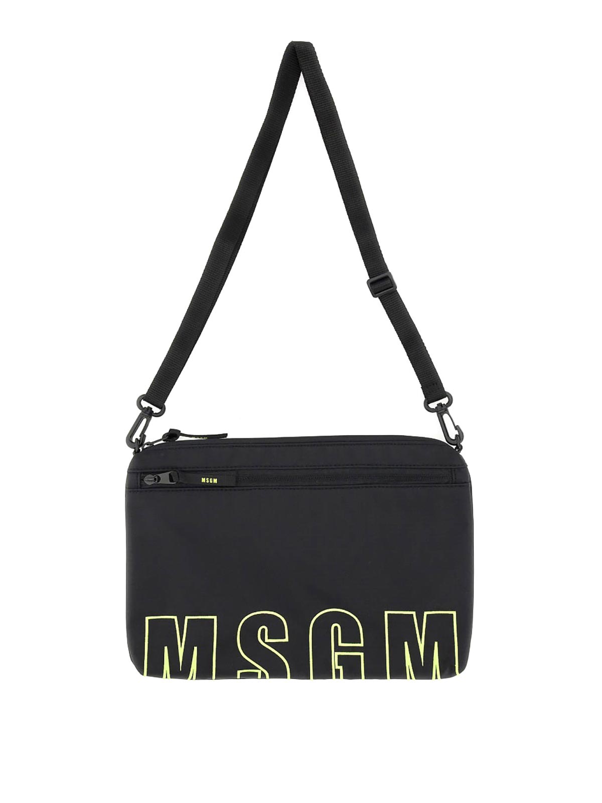 Msgm Pouch With Logo In Black