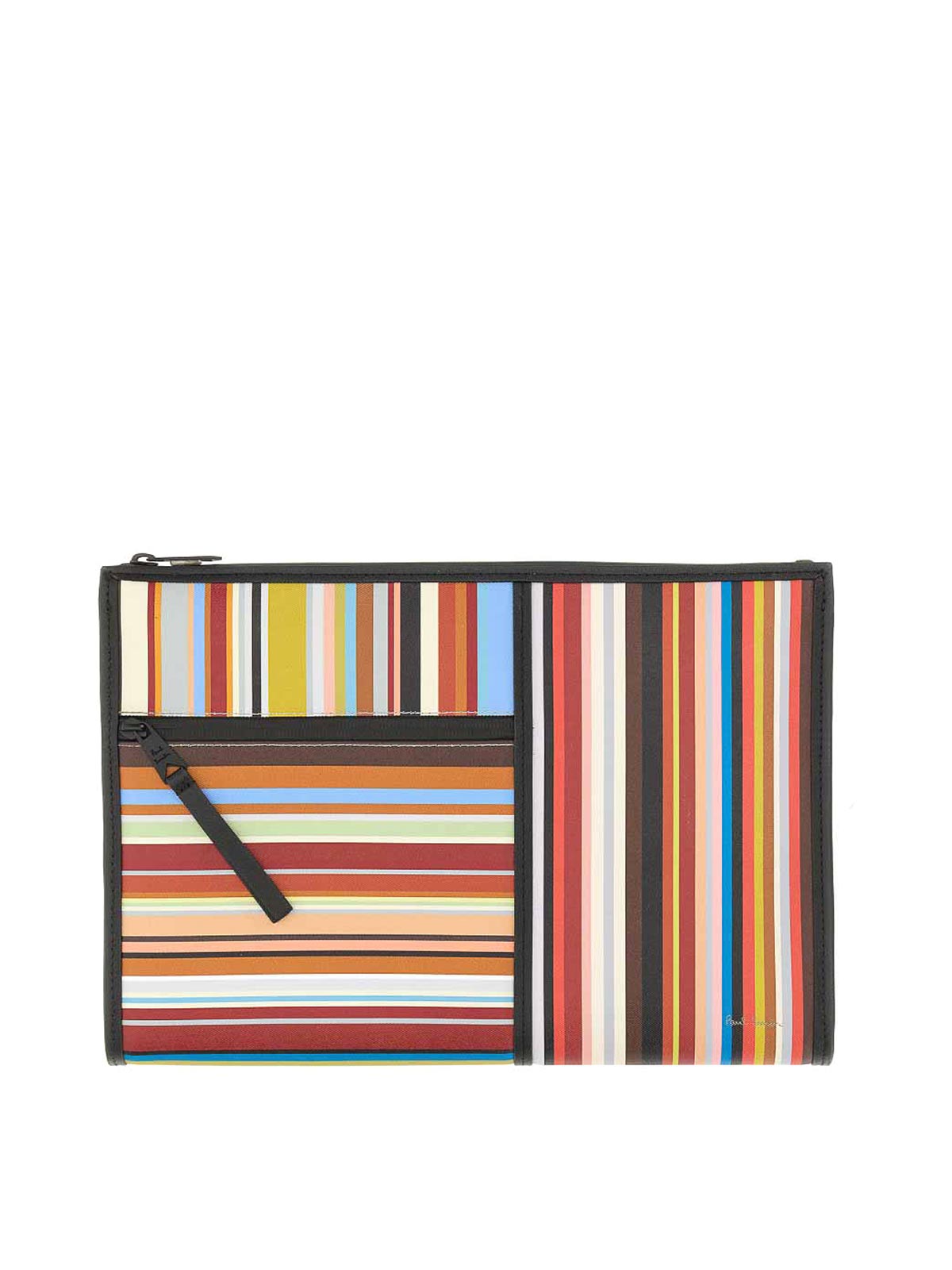 Shop Paul Smith Signature Stripe Pouch In Multicolour
